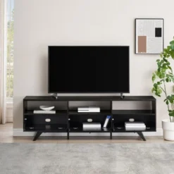 Mid-Century Modern Low TV Stand With Storage For TVs Up To 80" - Saracina Home -Saracina Home Shop GUEST d3cb86c7 c131 4ac5 849f d42c4bc78f3a