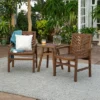 3pc Slatted Chevron Acacia Wood Patio Chat Set - Saracina Home -Saracina Home Shop GUEST d3e1877a 1115 47d0 ab15 fbe8e0fb0ef7