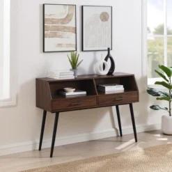 Modern 2 Drawer Angled Console Table - Saracina Home -Saracina Home Shop GUEST d4758a65 5a00 4daa b3b5 3f324d3ec3e0