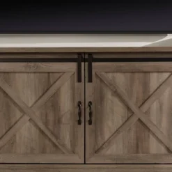 Clarabelle Double Sliding X Barn Door TV Stand For TVs Up To 80" - Saracina Home -Saracina Home Shop GUEST d56129e8 db34 4cea 80a2 7c38d92b504c