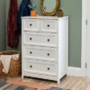 Farmhouse 5 Drawer Grooved Tall Storage Dresser White - Saracina Home -Saracina Home Shop GUEST d8de4bea d8c6 4b73 bad1 e0e6b143b471