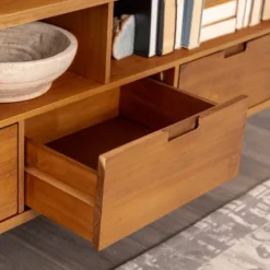 Cara Mid-Century Modern 3 Drawer TV Stand For TVs Up To 65" - Saracina Home -Saracina Home Shop GUEST d8dec204 dc01 4192 bb09 5a087b69a706