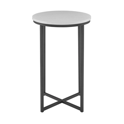 Vivian Glam X Leg Round Side Table - Saracina Home 5 Vivian Glam X Leg Round Side Table - Saracina Home - Image 3