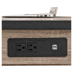 60" Industrial Transitional Tech Desk With USB - Saracina Home -Saracina Home Shop GUEST dafb610c 7c51 4666 bc1f 776320eeea76