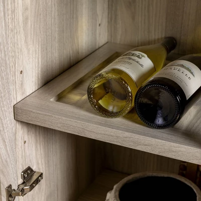 68" Boho Modern Tall Storage Wood Cabinet - Saracina Home 12 68" Boho Modern Tall Storage Wood Cabinet - Saracina Home - Image 10