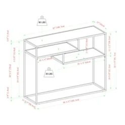 Modern 3 Tier Console Table - Saracina Home -Saracina Home Shop GUEST e13160e5 c284 4fee a792 c118b6d69f99
