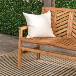 Slatted Chevron Acacia Wood Patio Loveseat – Saracina Home -Saracina Home Shop GUEST e23677ae d4e6 44d8 9c15 7fe7c18d7f08