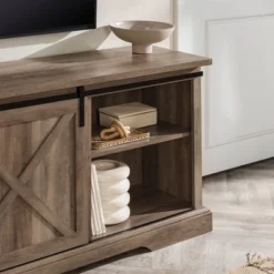Clarabelle Double Sliding X Barn Door TV Stand For TVs Up To 80" - Saracina Home -Saracina Home Shop GUEST e67dd42d ff15 4256 a0d8 7f67f3fdaea2