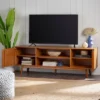 Solid Wood Mid-Century Modern TV Stand For TVs Up To 80" - Saracina Home -Saracina Home Shop GUEST e6cc470b 2738 4deb 9774 bf0bc3760f1c