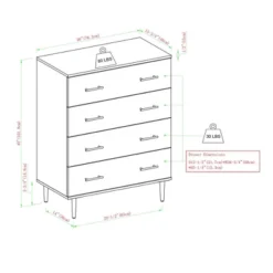 Higgins Modern Vertical 4 Drawer Dresser - Saracina Home -Saracina Home Shop GUEST e9430653 a550 40cb 9c0b 0caa8befd1d7