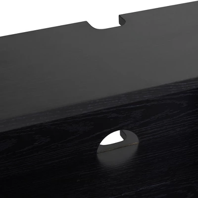 Modern Boho Floating TV Stand For TVs Up To 65" With Rattan Doors - Saracina Home 11 Modern Boho Floating TV Stand For TVs Up To 65" With Rattan Doors - Saracina Home - Image 9