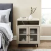 Fluted Glass Double Door Nightstand With USB Port - Saracina Home -Saracina Home Shop GUEST eb508db9 60c4 4ddb 88f2 2f8a2a2d05fc