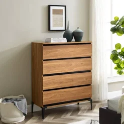 Theo Urban Modern Plank 4 Drawer Dresser - Saracina Home -Saracina Home Shop GUEST ebfc0a52 42c0 4641 ba82 54992c6ce9d4