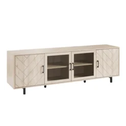 Vik Modern Boho 4 Door Herringbone TV Stand For TVs Up To 80" - Saracina Home -Saracina Home Shop GUEST ed5d16ce 4150 442b 90cb a64eda002eff