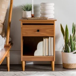 Stiva Classic Mid-Century Modern 1 Drawer Nightstand - Saracina Home 28 Stiva Classic Mid-Century Modern 1 Drawer Nightstand - Saracina Home -Saracina Home Shop GUEST ee2f70db 4e78 4367 afb5 cf038cb6780d