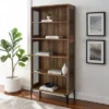 68" Grevaldi Industrial Mesh Side Bookshelf Rustic Oak - Saracina Home -Saracina Home Shop GUEST ef35df9e 2d2b 4b9e 9f5e 2078d4b2d098