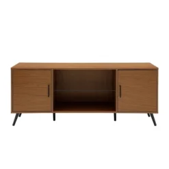 2 Door Mid-Century Modern Wood Storage TV Stand For TVs Up To 65" - Saracina Home 26 2 Door Mid-Century Modern Wood Storage TV Stand For TVs Up To 65" - Saracina Home -Saracina Home Shop GUEST ef4808bd 6d36 452d a035 37eb52642cdf