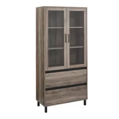 68" Glass Door Storage Hutch With Drawers - Saracina Home -Saracina Home Shop GUEST f1ca720d a16e 41c1 a6a7 412e92f18168