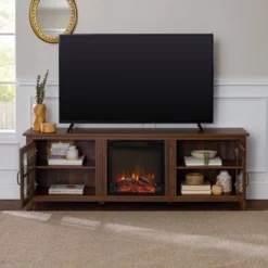 Tasi Transitional Farmhouse Glass Window Pane Door With Electric Fireplace TV Stand For TVs Up To 80" - Saracina Home 30 Tasi Transitional Farmhouse Glass Window Pane Door With Electric Fireplace TV Stand For TVs Up To 80" - Saracina Home -Saracina Home Shop GUEST f311f96d d499 42c9 8cd1 6739a79235a7