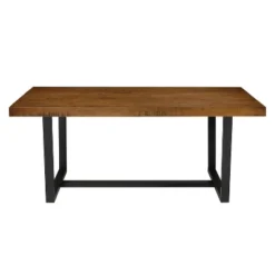 72" Modern Farmhouse Solid Wood Distressed Plank Top Dining Table - Saracina Home 13 72" Modern Farmhouse Solid Wood Distressed Plank Top Dining Table - Saracina Home -Saracina Home Shop GUEST f3b45370 7ce8 40ee bb88 d712021abaa9