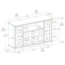 Glass Door Traditional Highboy TV Stand For TVs Up To 58" - Saracina Home 11 Glass Door Traditional Highboy TV Stand For TVs Up To 58" - Saracina Home -Saracina Home Shop GUEST f49f0d1b 3246 4edd 978c 1ac84957f82b