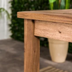 Acacia Wood Patio Simple Rectangle Dining Table - Saracina Home -Saracina Home Shop GUEST f586da58 75f0 450b bb5f 4aec375423d2