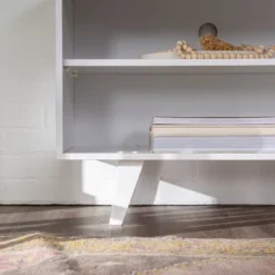 Modern Contemporary Simple Wood Storage Console TV Stand For TVs Up To 65" - Saracina Home -Saracina Home Shop GUEST f5974bc9 6164 4ad9 899b 4c5133723e87