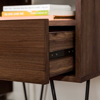 Amal Modern Single Drawer Hairpin Leg Nightstand - Saracina Home 10 Amal Modern Single Drawer Hairpin Leg Nightstand - Saracina Home - Image 8