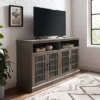 Transitional 4 Door Windowpane TV Stand For TVs Up To 65" - Saracina Home -Saracina Home Shop GUEST f65e182b 32d5 42aa 9fc8 2e5b84107c24