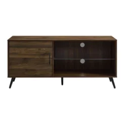 Single Door Mid-Century Modern TV Stand For TVs Up To 58" Dark Walnut - Saracina Home -Saracina Home Shop GUEST f7633595 8d40 4fdc ab20 d58671c2ed16