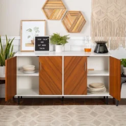 Angelo Modern Bookmatch 4 Door Sideboard - Saracina Home -Saracina Home Shop GUEST f866495b ebe6 472c a049 29cc410b54a8