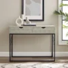Faux Shagreen Modern 2 Drawer Entry Table - Saracina Home -Saracina Home Shop GUEST f8aed9e4 89c4 436d a770 07fedf5f4955