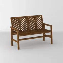 Slatted Chevron Acacia Wood Patio Loveseat – Saracina Home -Saracina Home Shop GUEST fd45a857 958f 4159 adac aad875aded8e