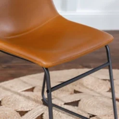 Set Of 2 Laslo Modern Upholstered Faux Leather Dining Chairs - Saracina Home 20 Set Of 2 Laslo Modern Upholstered Faux Leather Dining Chairs - Saracina Home -Saracina Home Shop GUEST fe245bc2 14e4 4821 9570 ac728abc73e4